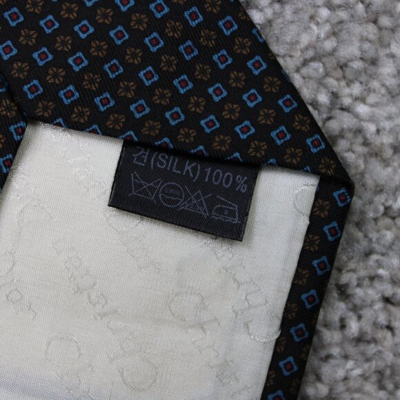 Lot of 3 Ties Burberry London, 2 Christian Dior Monsieur Silk Red/Blue/Green - Picture 4 of 13